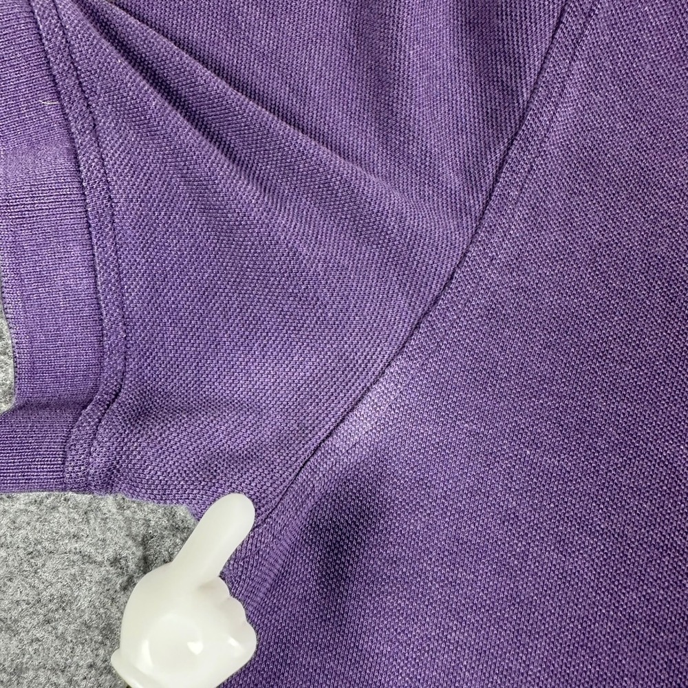 Brooks Brothers Polo Shirt Mens M Original Fit Purple - WITH FLAWS - Picture 6 of 10